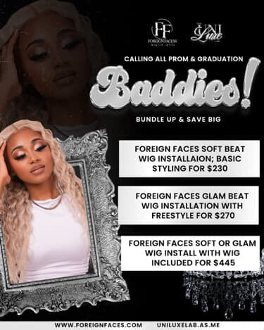 Graduation-Prom Wig Install Package with @uniluxelab